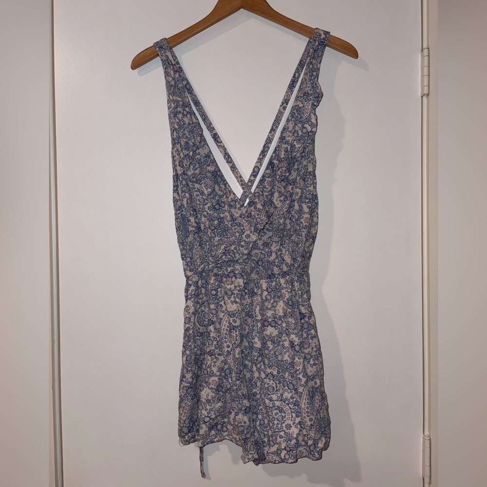 Free People Floral Sleeveless Romper
